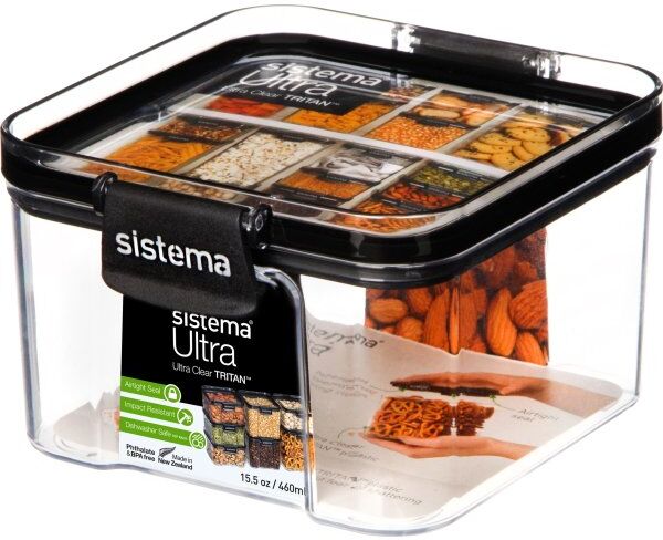 Sistema Tritan Ultra Square Opbevaringsboks, 460ml