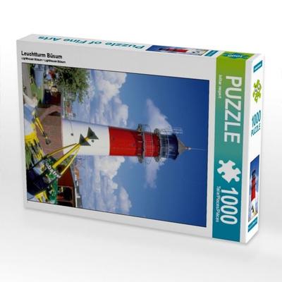 CALVENDO Puzzle Leuchtturm Büsum | 1000 Teile Lege-Größe 64x48cm Foto-Puzzle für glückliche Stunden