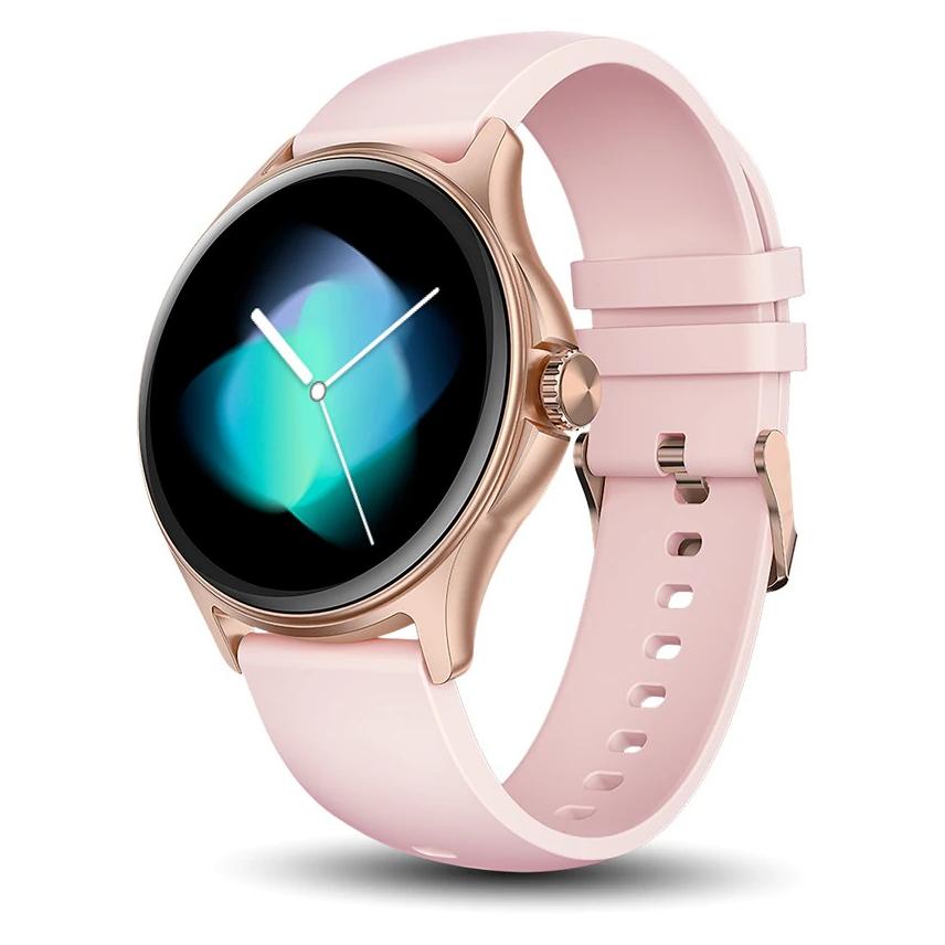 Niceboy Uhr Pixel 2 rosa / Smartwatch / 1,38" IPS / IP67 / BT 5.3 (46 mm, ohne SIM) (watch-pixel-2-rose)