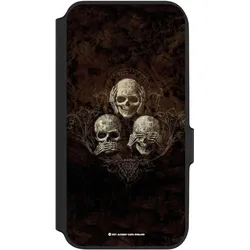 Nivocase Klapphülle für Samsung Galaxy A54 5G Handyhülle aus Kunst Leder NIVOflip schwarz Art Gothic (Samsung Galaxy A54 5G), Smartphone Hülle, Schwarz
