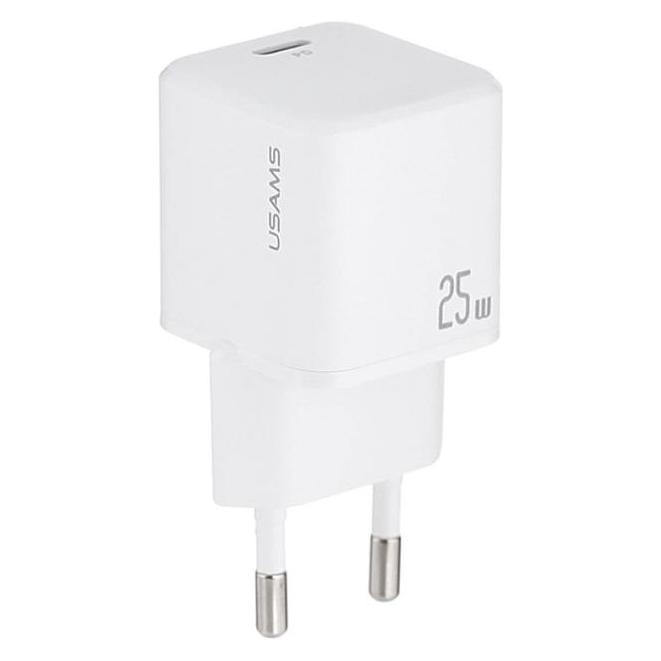 Usams Wall charger JC Series CC289 25W GaN Mini Fast Charger USB-C white (25 W, 1 Port) (CC289TC02)