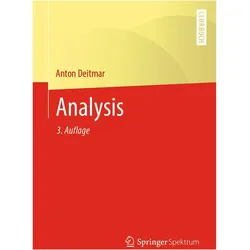 Deitmar:Analysis, Fachbücher von Anton Deitmar