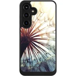 Nivocase Hülle für Samsung Galaxy S25+ Handyhülle NIVOcore Case Schwarz Blumen Fotografie Pusteblume (Samsung Galaxy S25+), Smartphone Hülle, Schwarz
