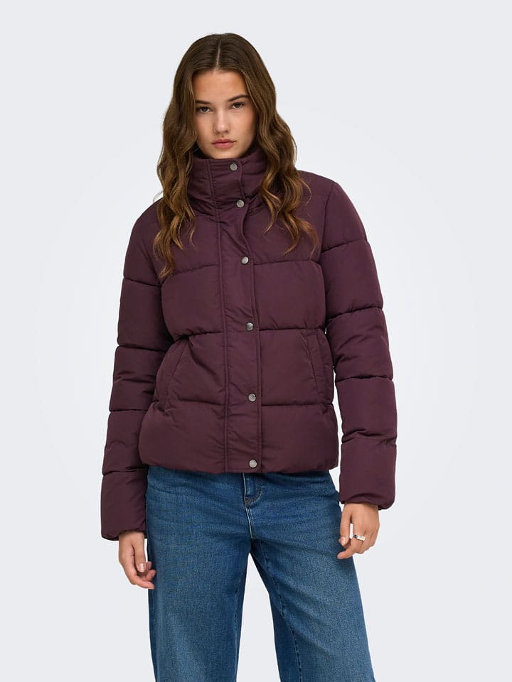 ONLY Winterjacke in Bordeaux - XL