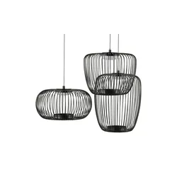KHG Pendelleuchte Pendelleuchte  , schwarz , Maße (cm): H: 150  Ø: 62