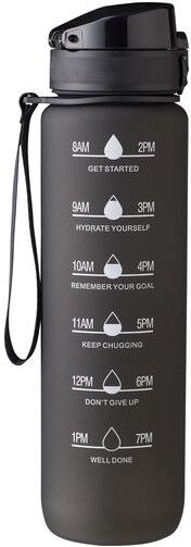 Gourde touché gomme de 1 000 ml Brinley fer AS polypropylène (PP) noir