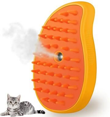 Uplift Essentials 3 in 1 Hydro Sonic Steamy Grooming Brush yellow