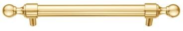 "Utopia Alley Vaduz Pull Handle - Deco Cabinet Gold Drop Pull Handles, 5.0"" Center to Center"