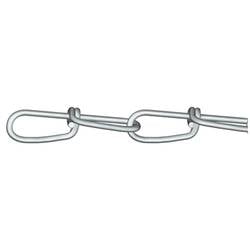 dörner + helmer 156137 Knotenkette Silber Stahl galvanisch verzinkt 120 m Kettenglied Stärke 1.8 mm