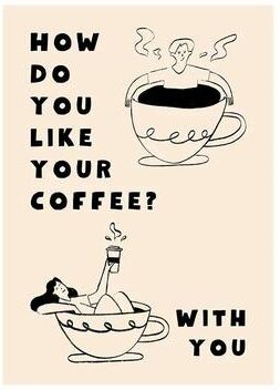 Uplifted Finds Surreal Coffee Diver Canvas Poster   Trendy Kitchen Gallery Wall Art 20 30 X 42 Cm Unframed