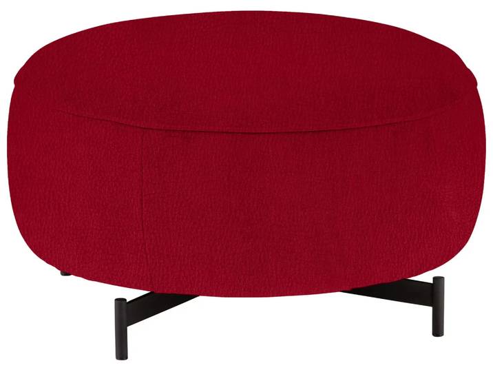 Hocker 8170 Basic D: 80 cm Himolla / Farbe: Rosso / Material: Leder Basic