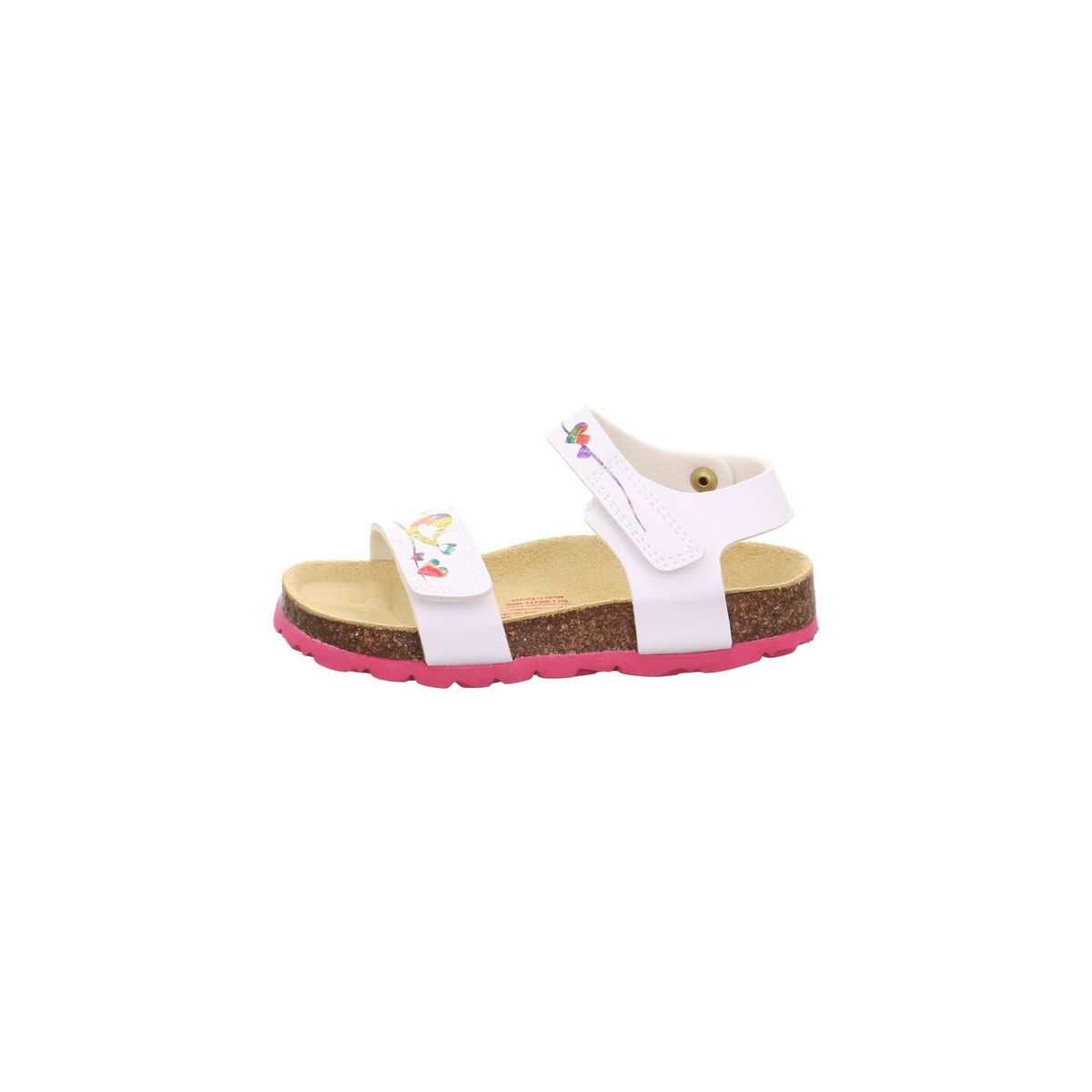 Superfit Fussbettpantoffel weiß/pink (1040) 35 1-000123-1040-35