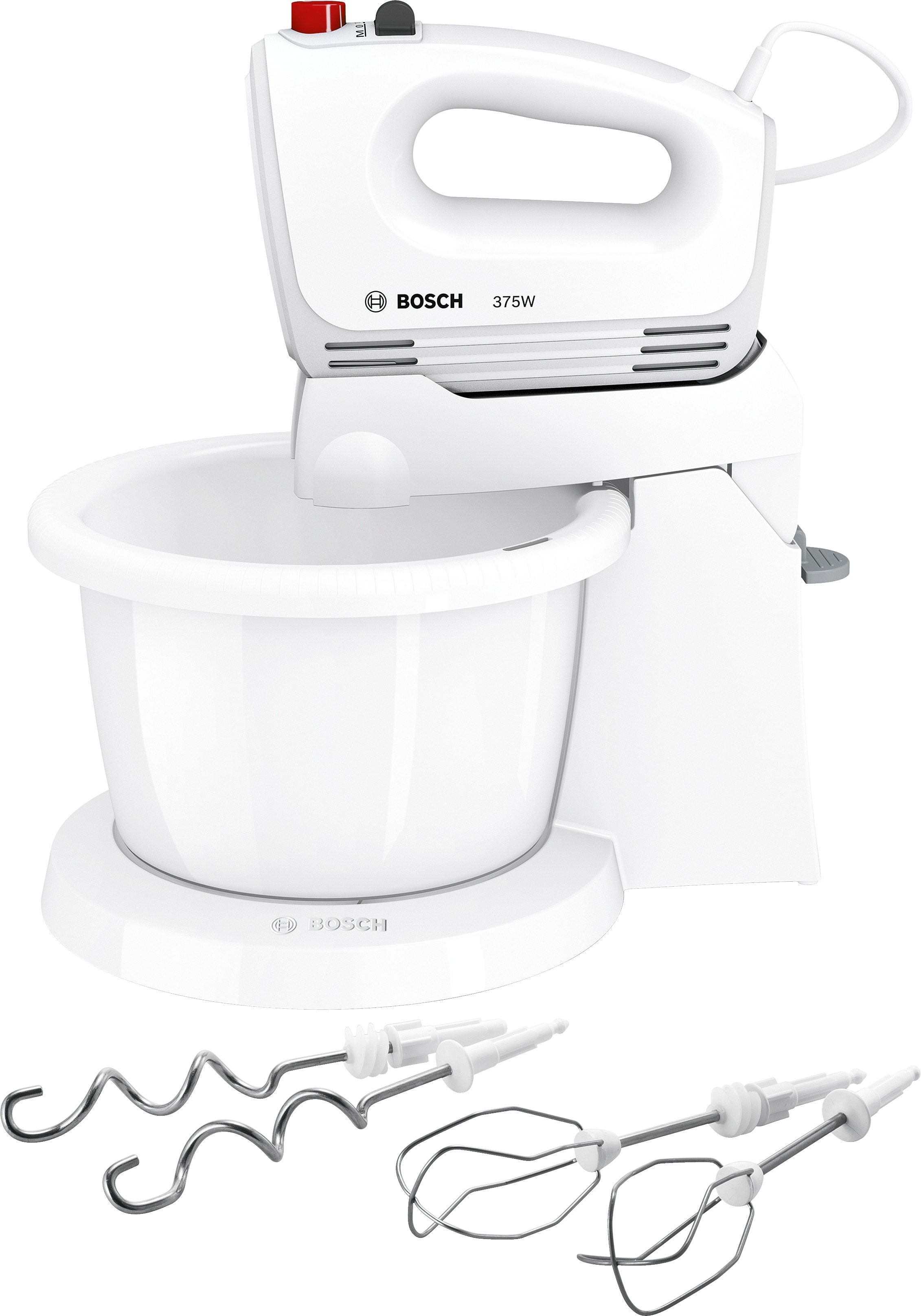 Bosch MFQ2600W Handrührgerät mit Ständer / Schüssel CleverMixx weiß