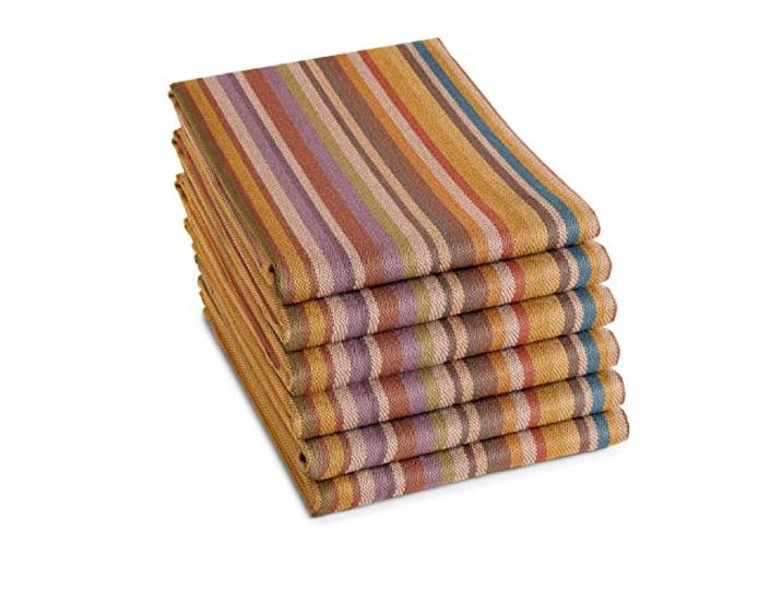 DDDDD, Geschirrtücher, Over The Rainbow, Geschirrtuch, Küchentücher, Geschirrhandtücher, Küchenhandtücher, Baumwolle, Braun, 6 Stück