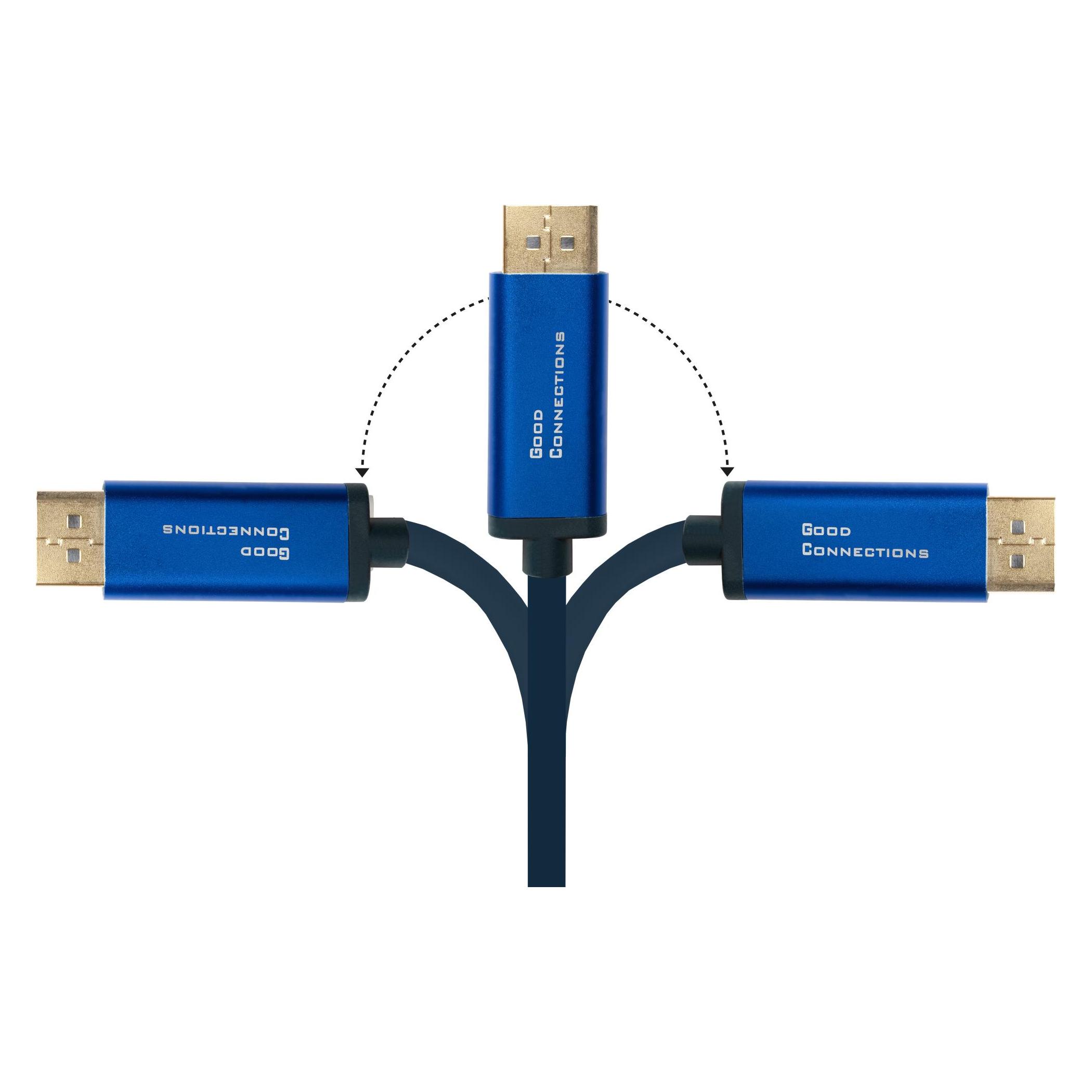 Good Connections GC 4812-CSF030B Adapterkabel USB C> DisplayPort 4Ka60Hz flex 3.0 (3 m) (4812-CSF030B)