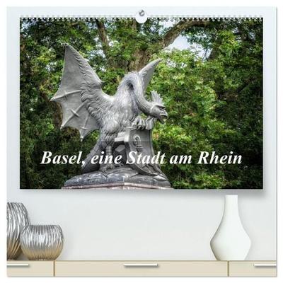 Basel, eine Stadt am Rhein (hochwertiger Premium Wandkalender 2027 DIN A2 quer), Kunstdruck in Hochglanz