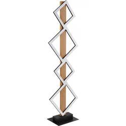 LED-Stehleuchte Dustin Opal/Schwarz max. 35 Watt