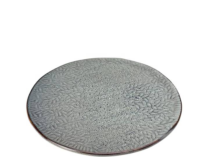 Leonardo Matera 022986 Plat à tarte en céramique – Plateau rond pour gâteaux\, tartes\, pizzas\, etc. – Diamètre 34 cm – Passe au micro-ondes et au lave-vaisselle – Anthracite
