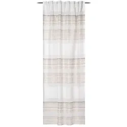 Gözze Fertiggardine Rica 140 x 245 cm Mischgewebe Grau Taupe