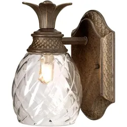 Elstead Lighting, Gartenbeleuchtung, Plantation LED Wandleuchte G9 Perle Bronze IP44 (320 lm, G9, IP44)