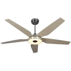 Qlima Plafond Ventilator Fc156, Ventilator, Schwarz, Braun, Silber