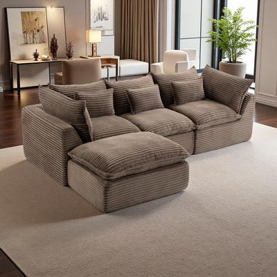 Cloud Oversized Modular Sectional Sofa with Wide and Deep Seat