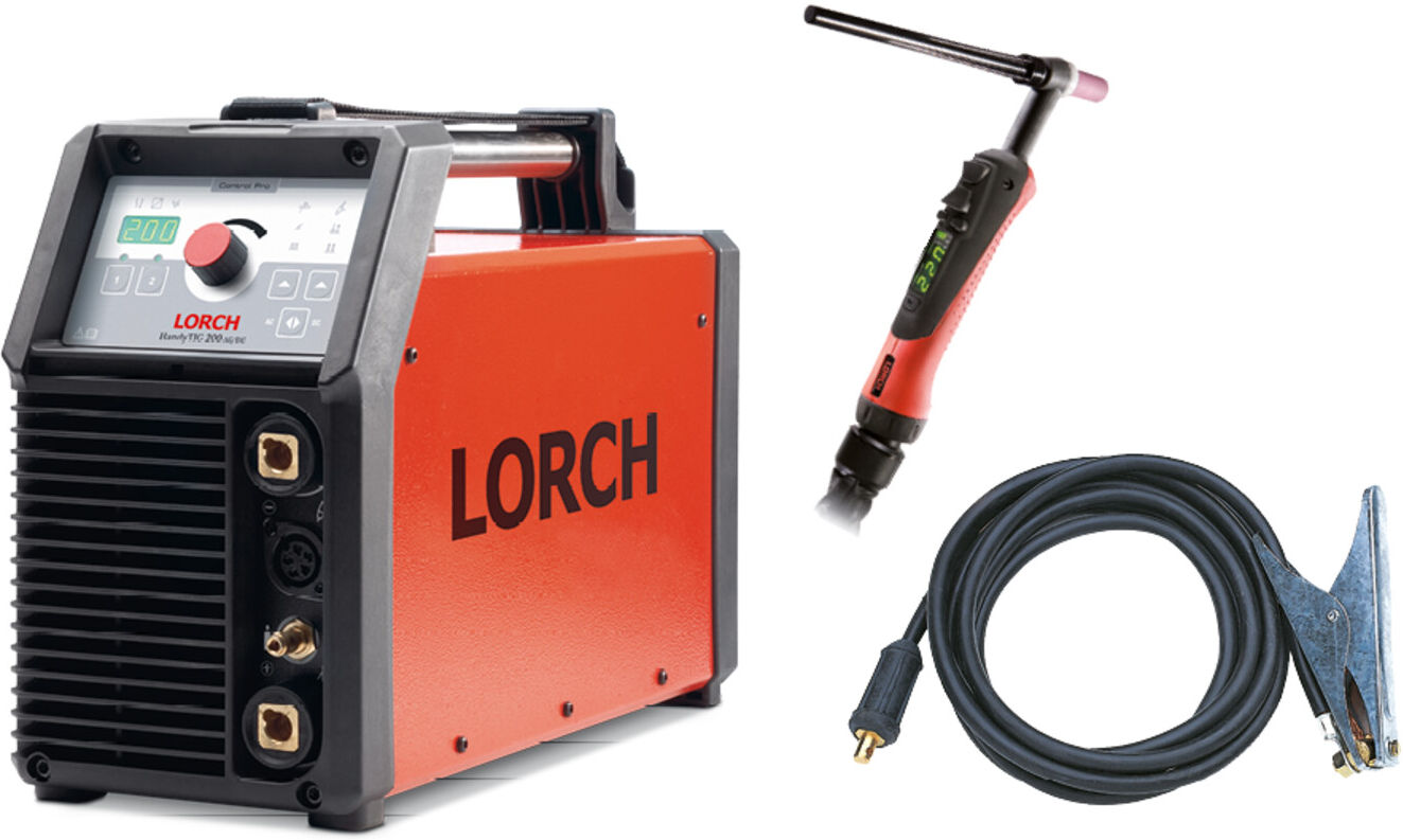Lorch Schweißinverter HandyTIG 200 AC/DC Powermaster-Brenner Aktion 2026 (108.7132.0)