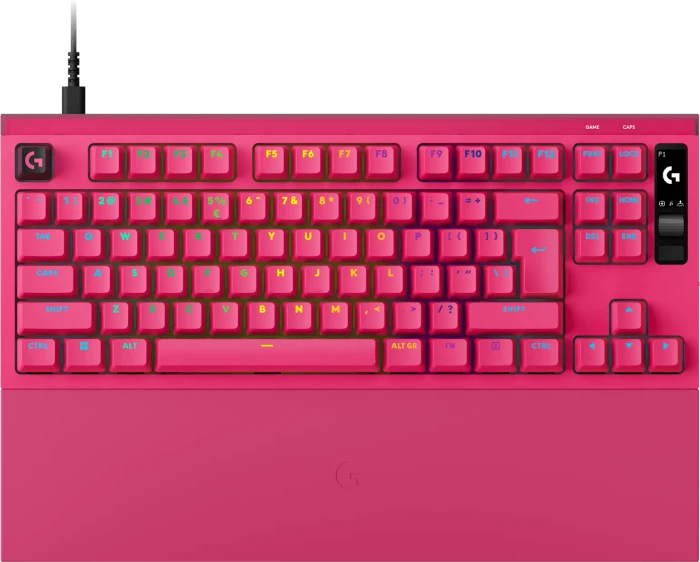 Logitech G PRO X 2 Rapid - Gaming Tastatur (TKL) - 80% - Englisch (US) - Pink