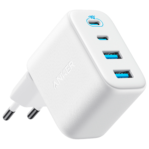 Anker Zolo Dual USB-A + Dual USB-C Schnellladegerät 50W Weiß
