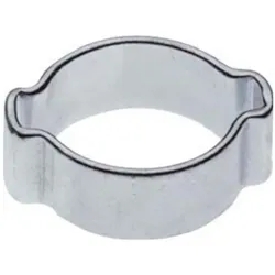 2-Ohr-Schlauchklemmen 4mm - 100 Stück verzinkt
