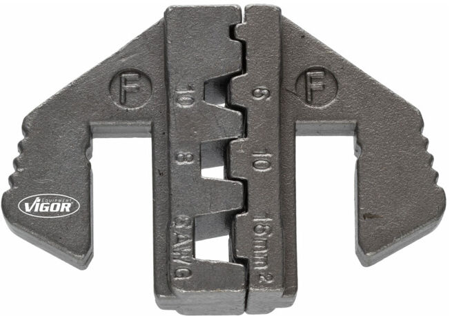 VIGOR Jeu de mâchoires de sertissage F V2499-F, paire (V2499-F)