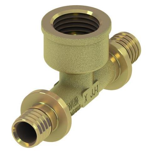 TECE TECEflex T-Stck IG 25 x Rp 3/4" x 25 Rotguss 709804 (T-Verbindung) (709804)