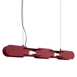 TH.814 Pendelleuchte CHAIN 91 burgund LED 4000K