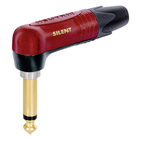Neutrik Klinken-Steckverbinder 6.35 mm Stecker, gerade Polzahl: 2 Mono Rot NP2RX-AU-SILENT 1 St. (NP2RX-AU-SILENT)
