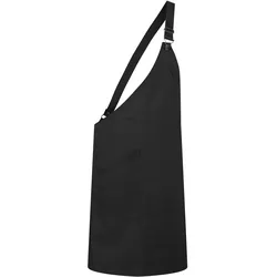 Karlowsky, Kochschürze, Asymmetrische Latzschürze Classic mit Tasche (One Size)