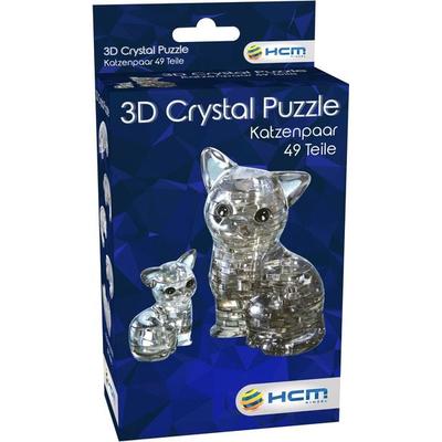 Crystal Puzzle - Katzenpaar - 49 Teile