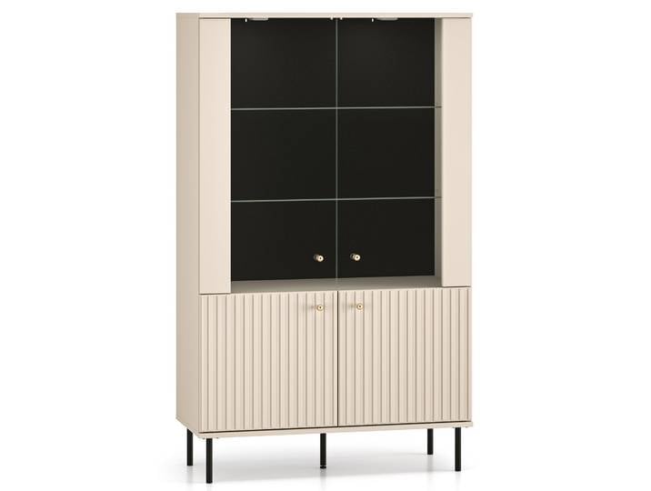 Zweiflügeliger Schrank Caletto 92 cm mit dekorativen Lamellen,
