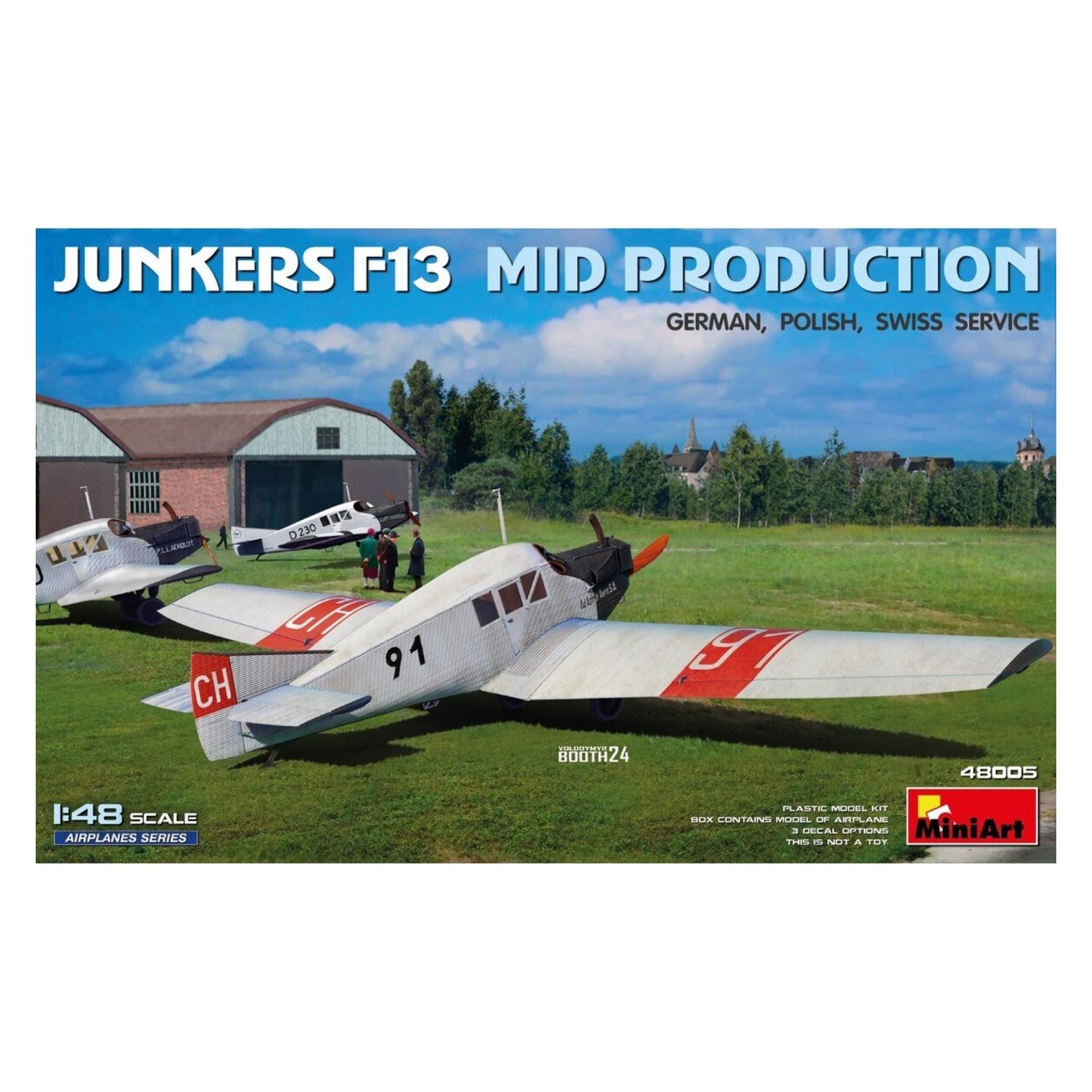 Mini art 1:48 Junkers F13 Zivil Mit. Prod. (550048005)