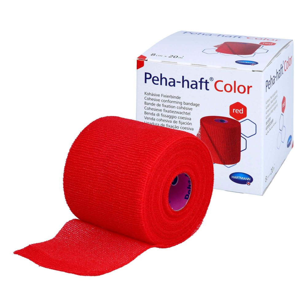 1001 Artikel Medical GmbH Peha Haft Color Fixierbinde 8cmx20m rot 05383810