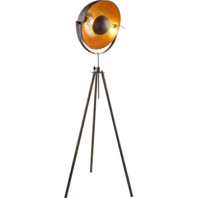GLOBO LIGHTING Stehlampe "XIRENA I", braun (rostfarben), 1 Stk., Leuchten, Stehleuchte, Dreh-u. Schwenkbar, Höhenverstellbar, Wohnbereich, Stehlampe
