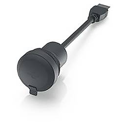 RAMO 22 F, USB, Bund rund, Frontring schwarz, USB 3.0 Typ A mit Kabel 55 cm Adapter RAMO 22 F 1.10.099.002/0011 RAFI Inhalt: 1 St.