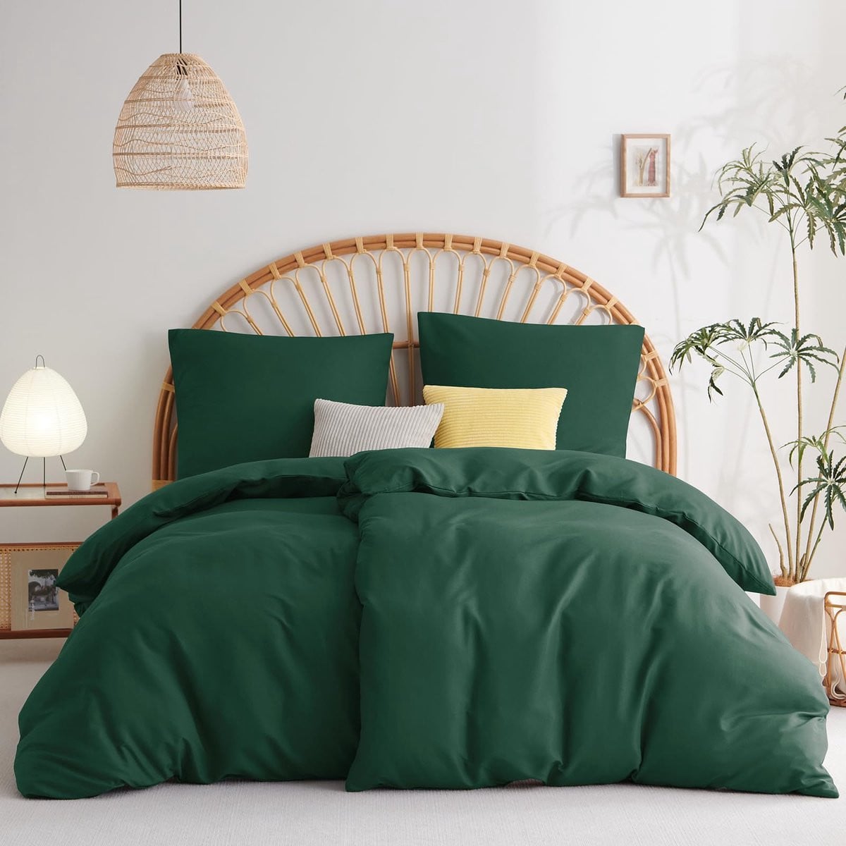 Ibenzoa Zachte en Ademende Microvezel Beddengoedset voor Comfortabel Slapen, 135x200 cm met 2 kussenslopen van 80x80 cm