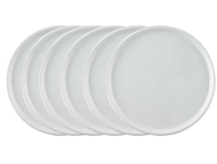 Thomas Porzellan Geschirr-Set Trend weiss Pizzateller 32 cm Set6, Porzellan