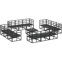 vidaXL, Gartenlounge, Hadonica (with table)