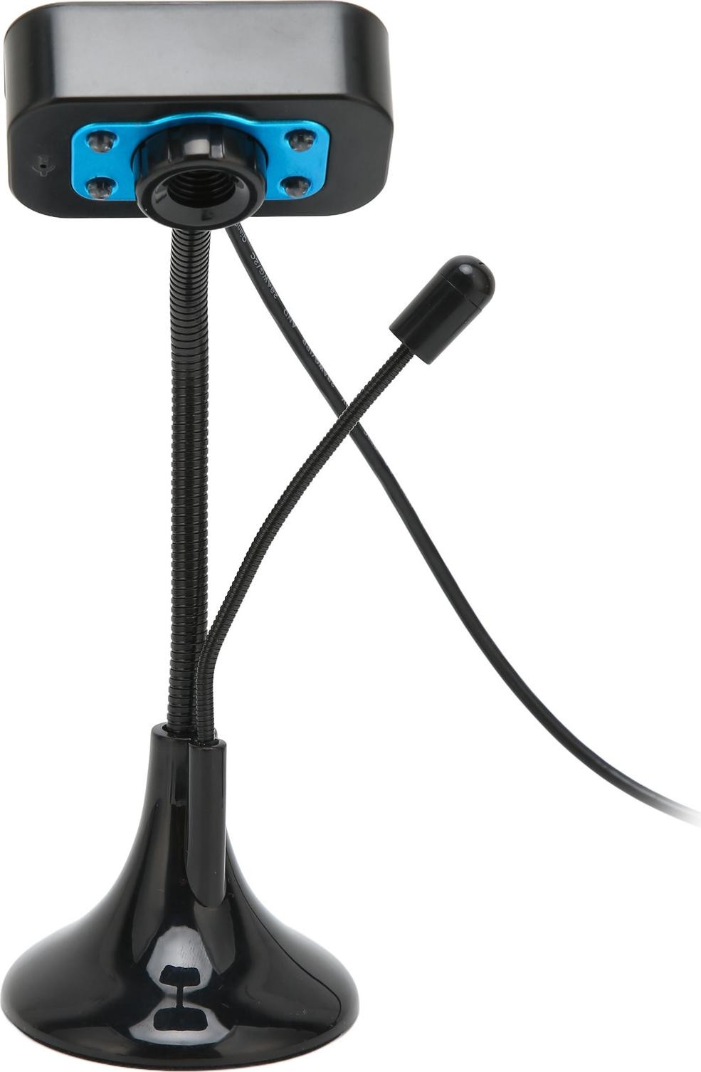 Garosa Webcam met hoge resolutie, handmatige scherpstelling, LED-verlichting en microfoon via USB
