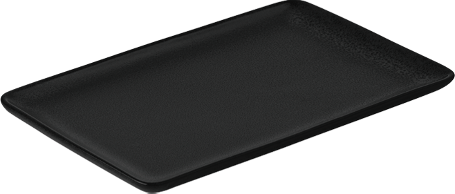 Aida Raw Rektangulær Frokosttallerken 23,5 X 15 Cm - Titanium Black