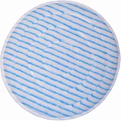 Microfaserpad Glit PolyPad blau-weiß 203 mm 8 Zoll ohne Band feinste Polyesterfasern, für feinporige Bodenbeläge