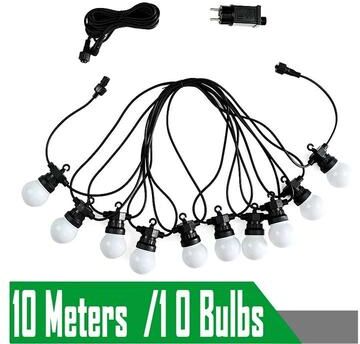 Uplift Essentials Outdoor Waterproof LED String Lights With G50 Bulbs For Camping Party And Wedding Decoration 10m 10 Bulbs