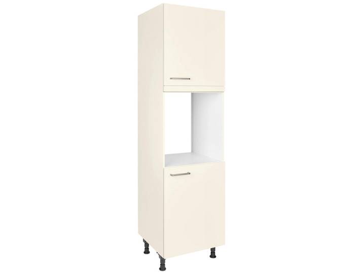 Nobilia Geräteumbauschrank Touch, Magnolie, 4 Fächer, nur wie online abgebildet bestellbar, 60x216.6x58 cm, Blauer Engel, Pefc, Goldenes M, Made in Germany, DGM-Klimapakt, Küchen, Küchenmöbel, Küchenschränke, Geräteumbauschränke