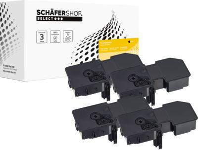 Schäfer Shop Select Toner-Multipack TK-5240, ersetzt Kyocera TK-5240BK/TK-5240C/TK-5240M/TK-5240Y, schwarz/cyan/magenta/gelb